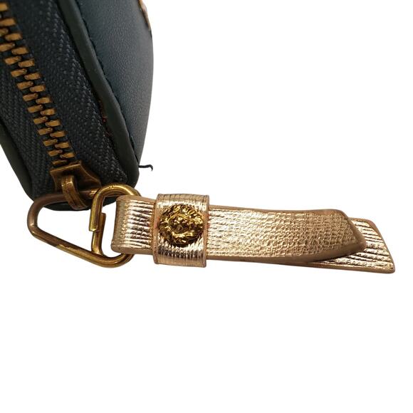 Womens Anne Klein Silver and Gold Floral Print Wallet HTF - Picture 5 of 15